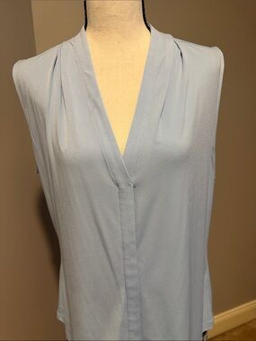 Calvin Klein Light Blue Sleeveless V-Neck Tunic Top